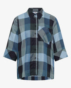 Gracie Rutig Skjorta Dam Urban Dark Blue | Smilebutiken - Cecil