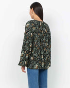 Halbin 1 Blommig Skjortblus Dam Forest Night Combi | Smilebutiken - Soyaconcept