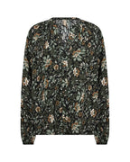 Halbin 1 Blommig Skjortblus Dam Forest Night Combi | Smilebutiken - Soyaconcept
