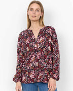 Halbin 1 Blommig Skjortblus Dam Madder Brown Combi | Smilebutiken - Soyaconcept