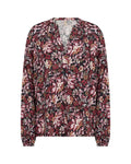 Halbin 1 Blommig Skjortblus Dam Madder Brown Combi | Smilebutiken - Soyaconcept