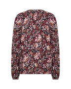 Halbin 1 Blommig Skjortblus Dam Madder Brown Combi | Smilebutiken - Soyaconcept