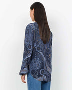 Halna 2 Paisleymönstrad Blus Dam Navy Combi | Smilebutiken - Soyaconcept