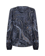Halna 2 Paisleymönstrad Blus Dam Navy Combi | Smilebutiken - Soyaconcept