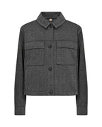 Hebe 1 Kort Jacka Dam Grå Black Combi | Smilebutiken - Soyaconcept