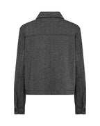 Hebe 1 Kort Jacka Dam Grå Black Combi | Smilebutiken - Soyaconcept