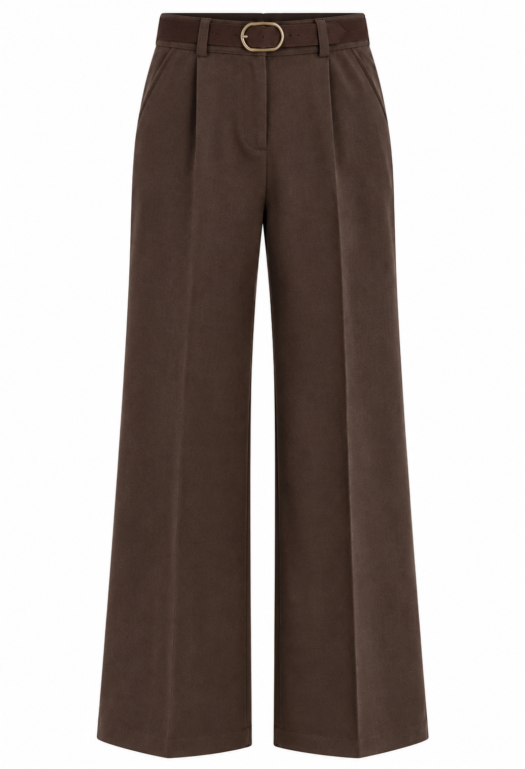 Hedda Byxor med Skärp Mochaimitation Dam Brun Choco | Smilebutiken - Chica London