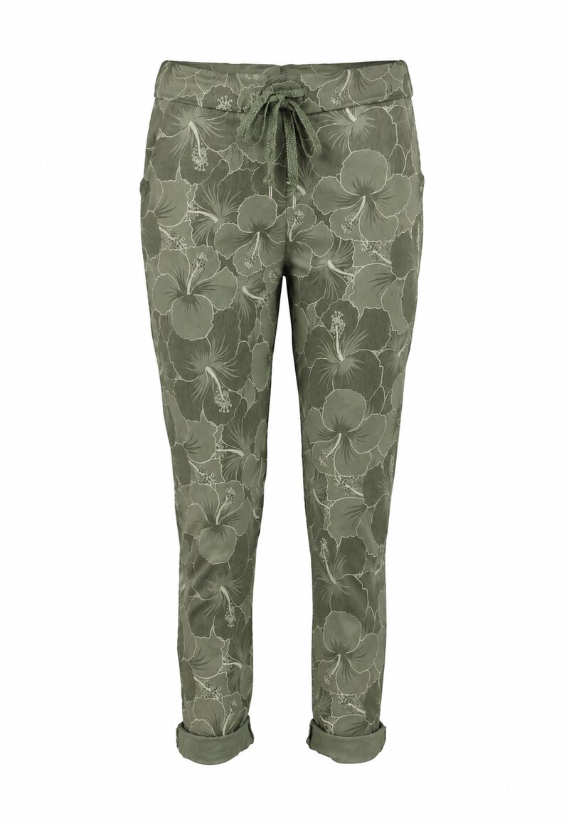 Heddyy Ankle Trousers Women Khaki | Smilebutiken - Zabaione