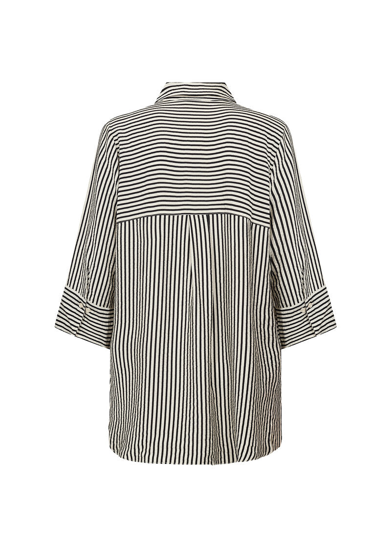 Hedi 1 Randig Skjorta Dam Cream Combi | Smilebutiken - Wasabiconcept