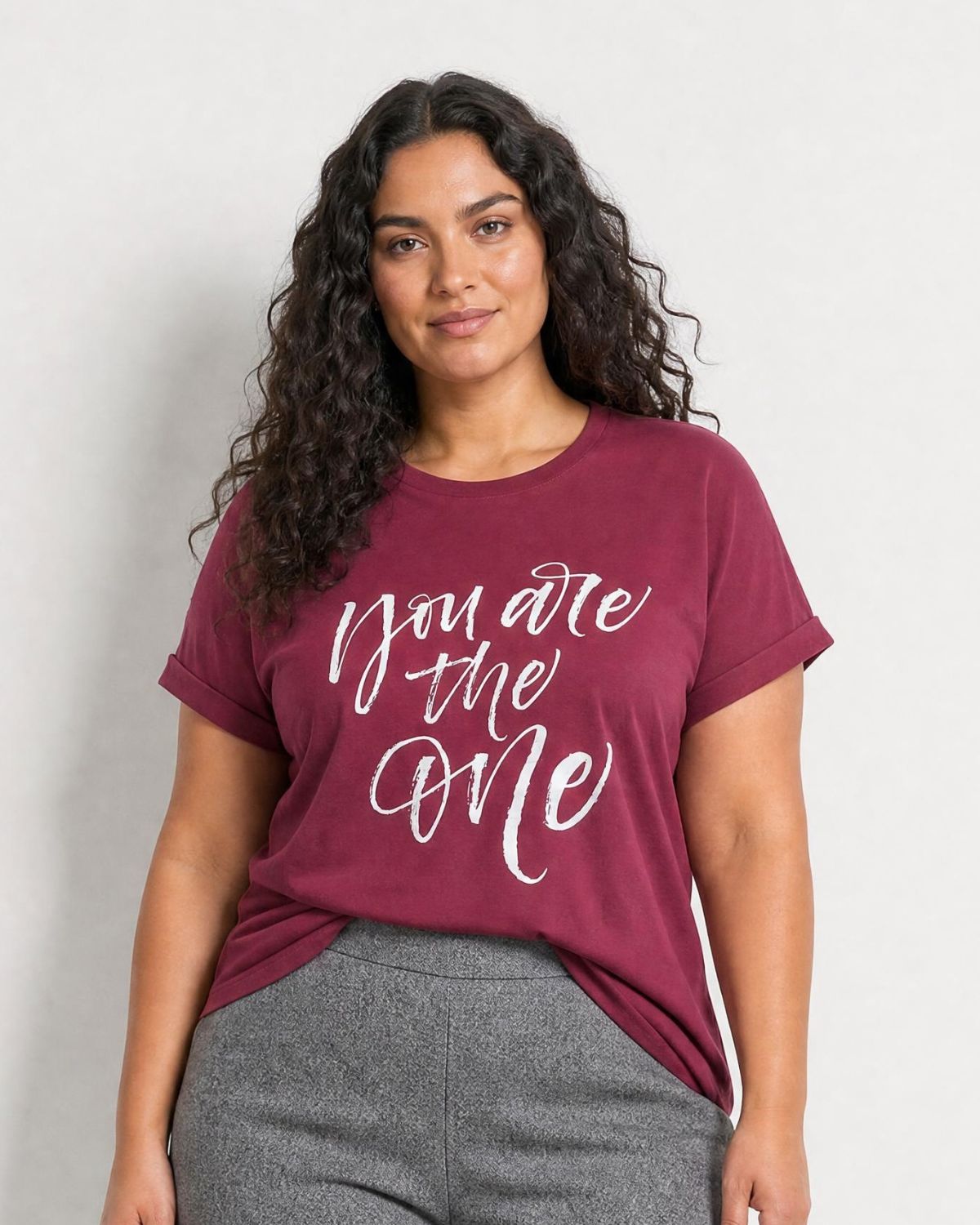 Helene T-shirt Dam Vinröd Rhododendron Combi | Smilebutiken - Wasabiconcept