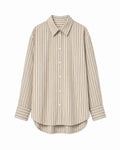 Her Striped Shirt Women Beige Savannah Tan | Smilebutiken - Copenhagen