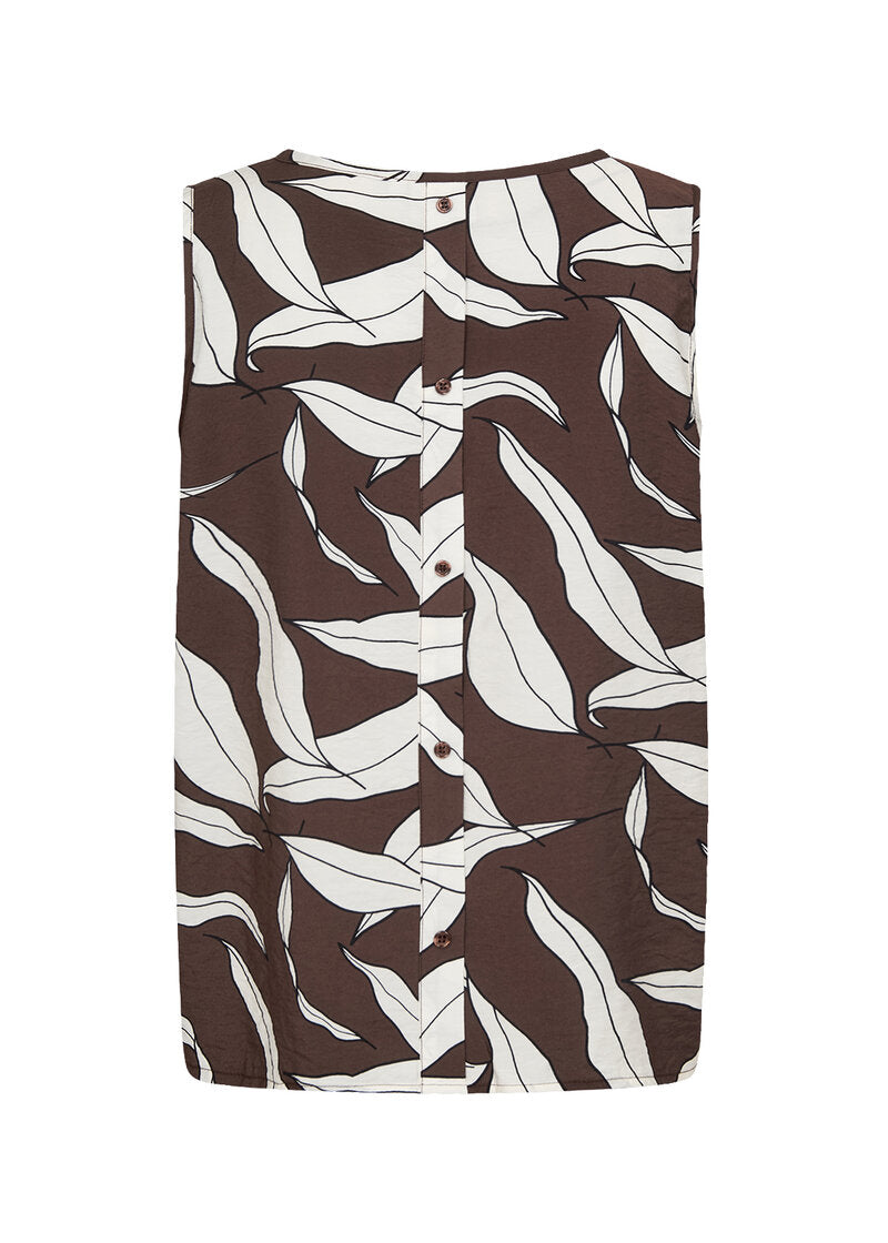 Hermina 1 Sleeveless Top Hot Fudge Combi | Smilebutiken - Wasabiconcept