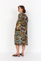 Heva 4 Paisleyklänning Dam Cream Combi | Smilebutiken - Wasabiconcept