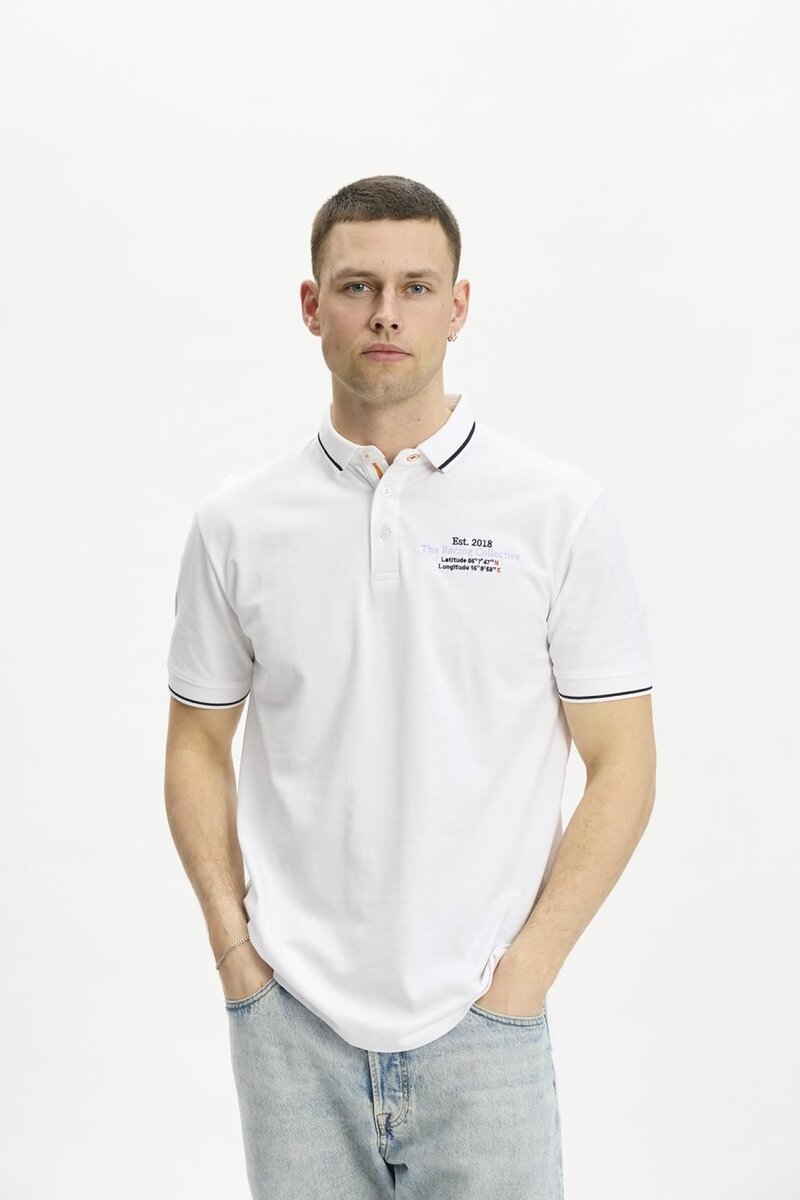 Hullehavn Piké Tröja Herr Bright White | Smilebutiken - Kopenhaken