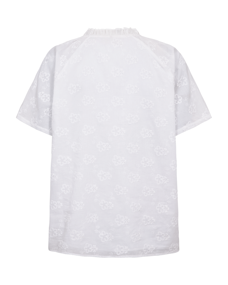 Idena Kortärmad Blus Dam Brilliant White | Smilebutiken - Freequent