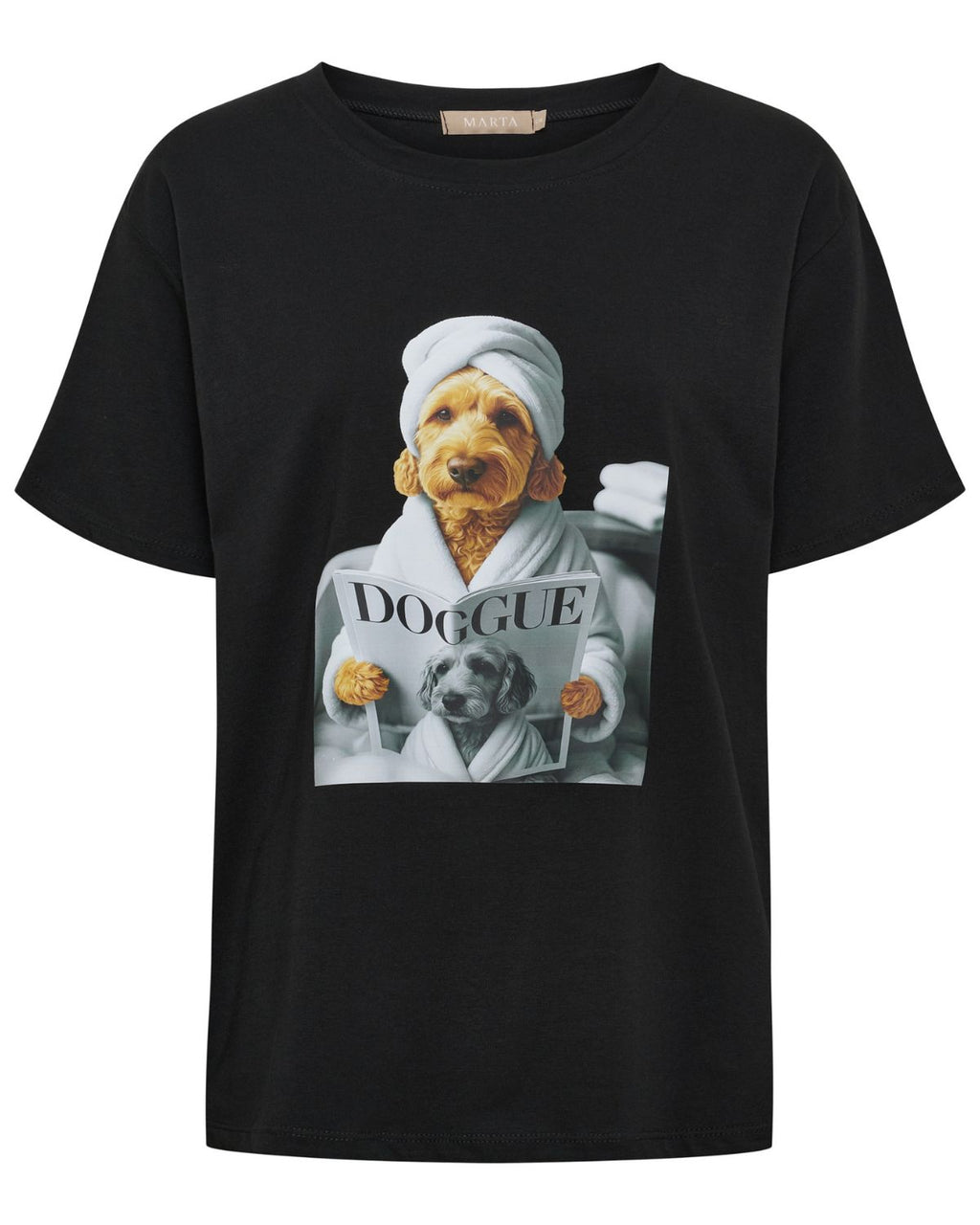 Inge T-shirt Dam Svart Black | Smilebutiken - Marta du Château