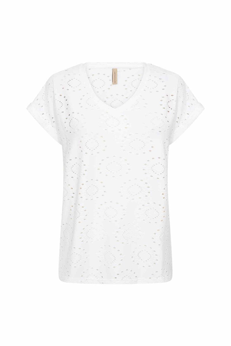 Ingela 20 T-Shirt Dam White | Smilebutiken - Soyaconcept
