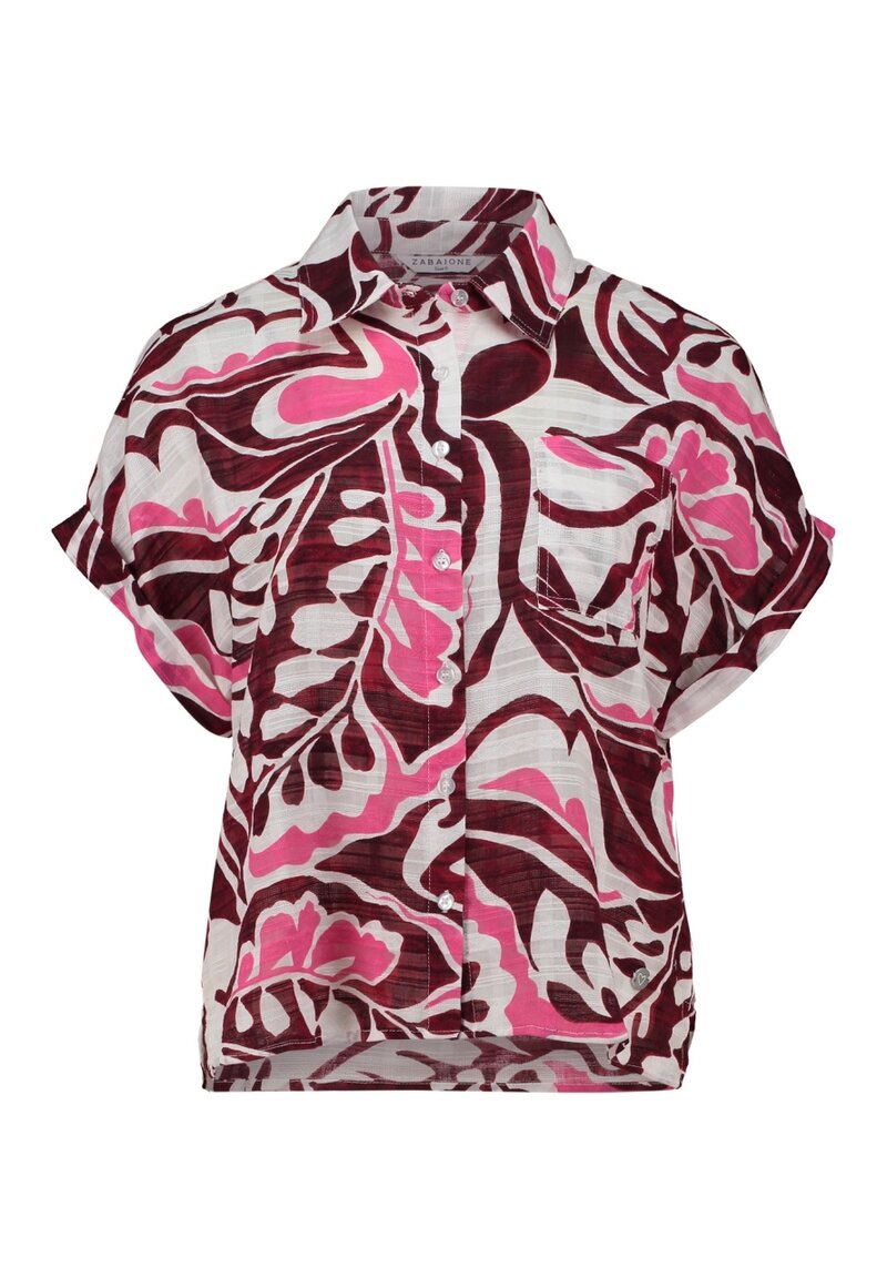 Irina Short-Sleeved Shirt Blouse Women Off-white | Smilebutiken - Zabaione