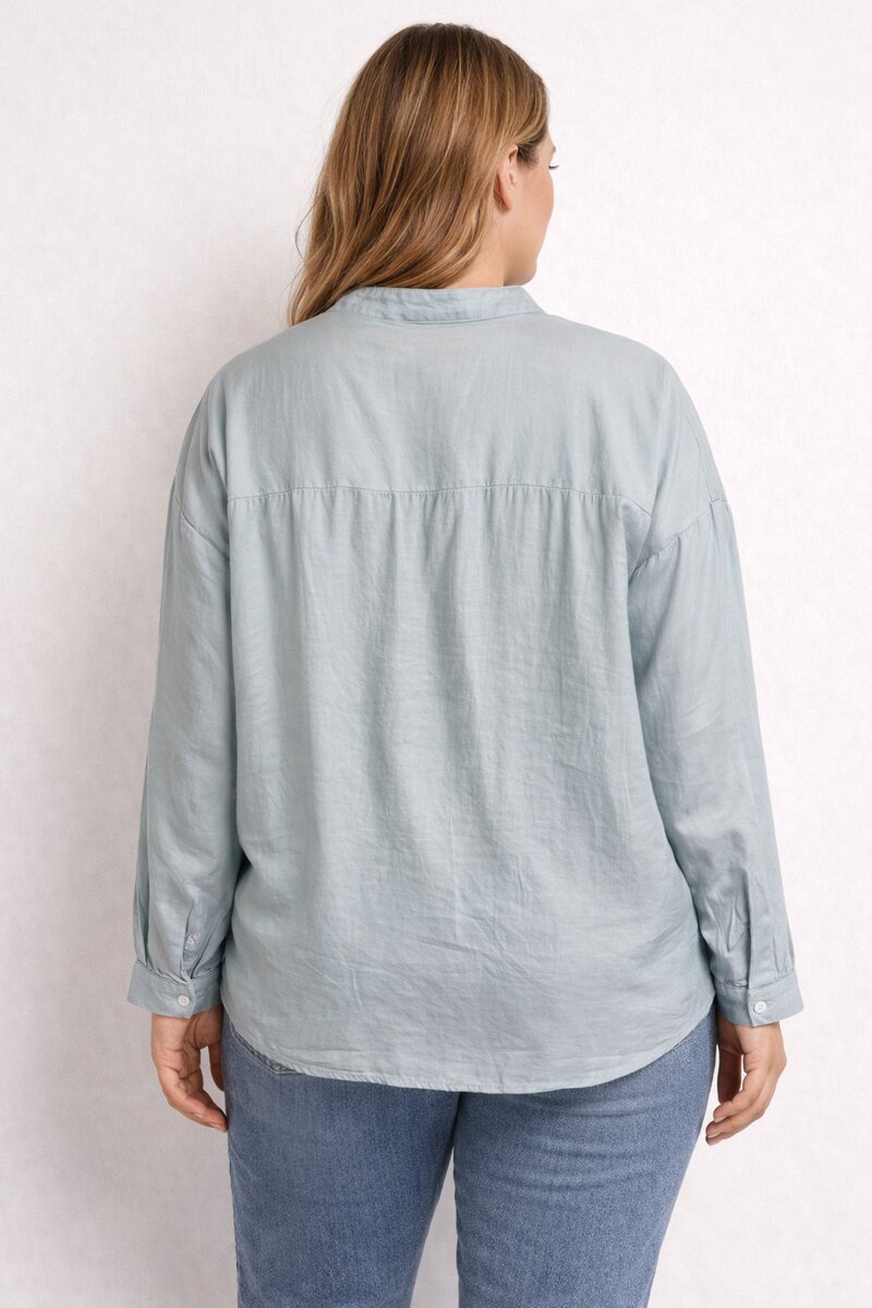 JS Millenium Sydney Blus Med Blommor Dam Blue Caramelle Fashion