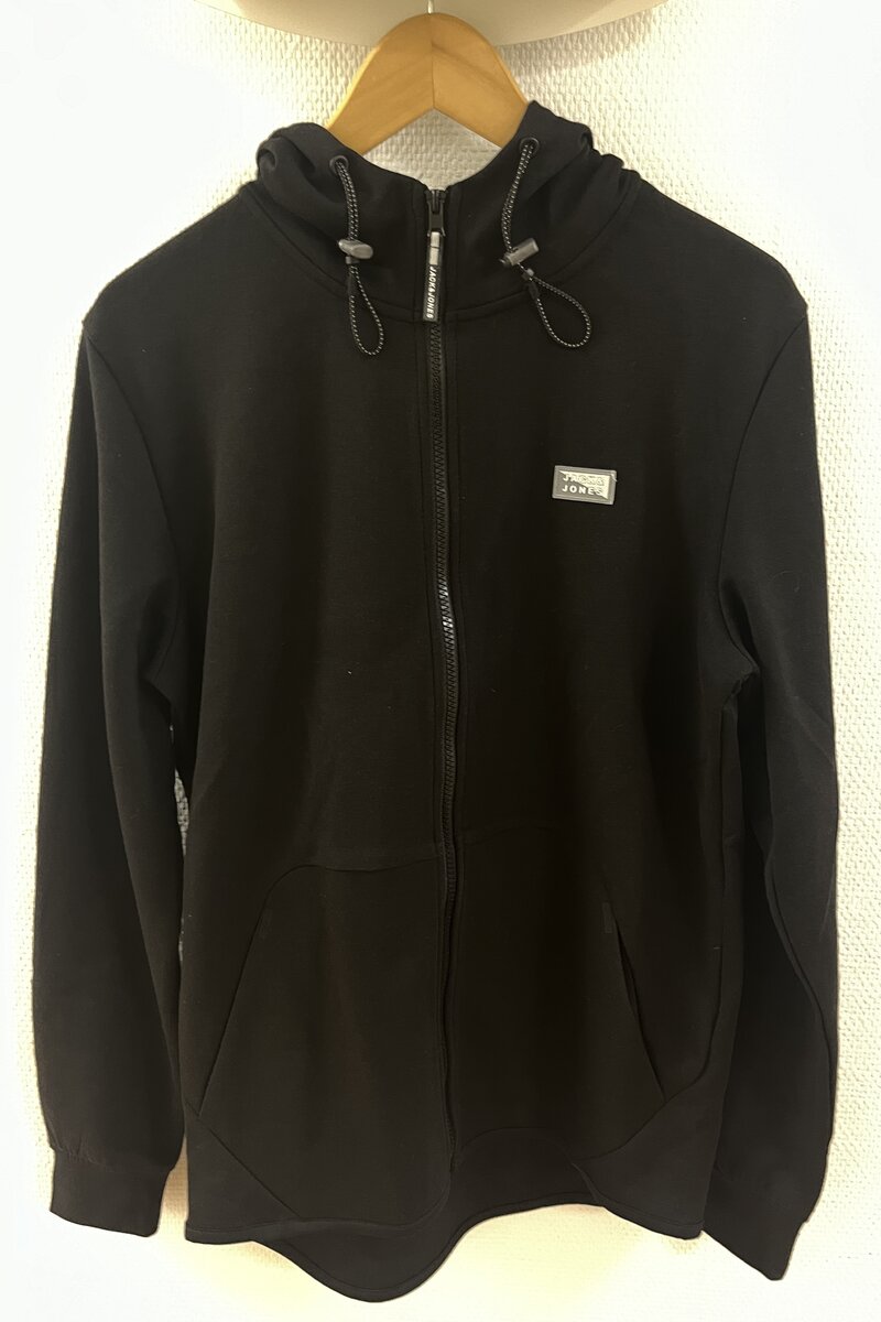 Air Sweat Zip Hood 2 Herr Black Jack & Jones
