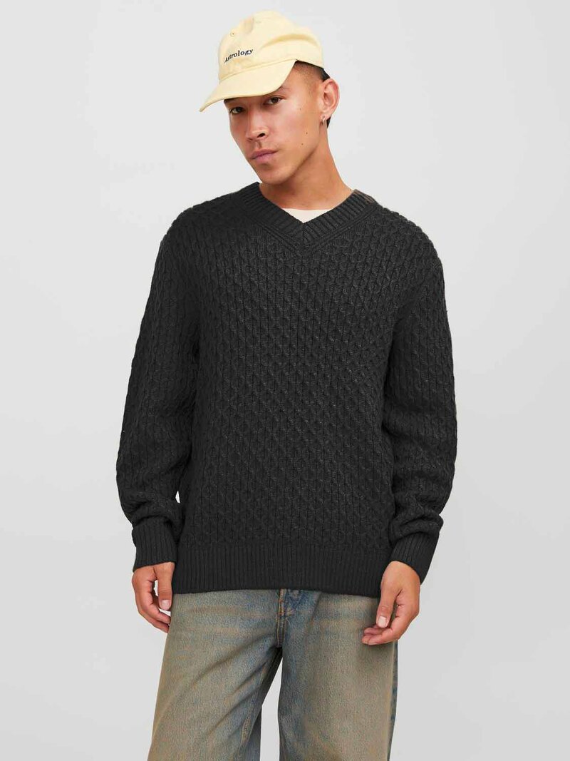 Cosy Stickad Tröja Herr Black Jack & Jones