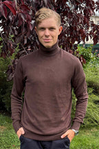 Emil Turtleneck Men Seal Brown Jack & Jones