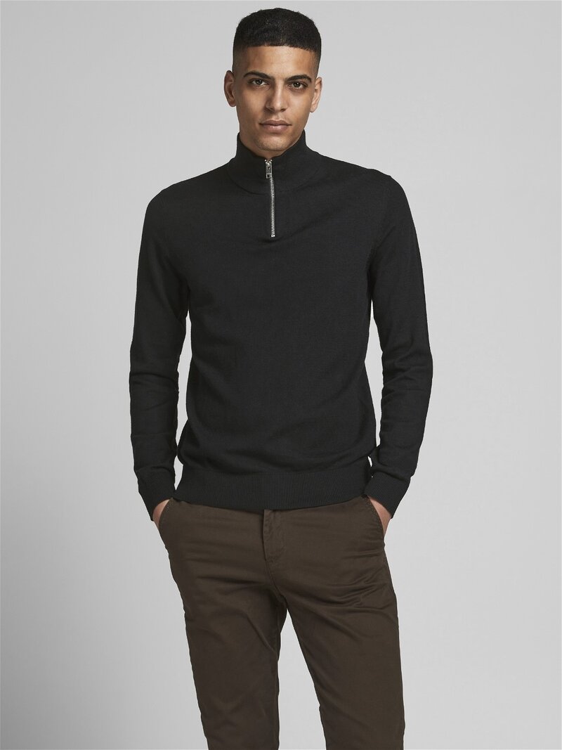 Emil Knitted Sweater Men Black Jack & Jones