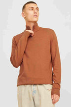 Emil Knitted Sweater Men Mocha Bisque Jack & Jones