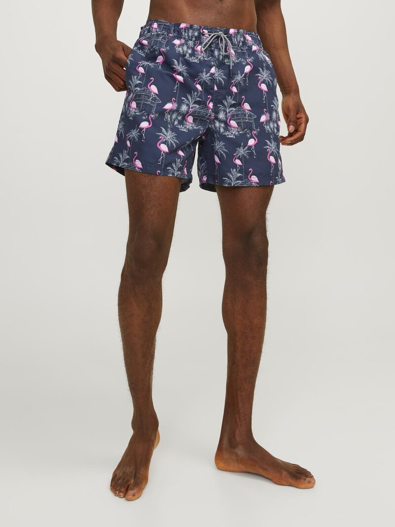 Fiji Patterned Swim Shorts Men Navy Blazer Jack & Jones