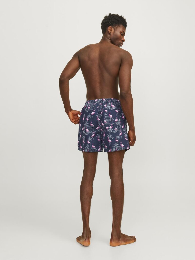 Fiji Patterned Swim Shorts Men Navy Blazer Jack & Jones