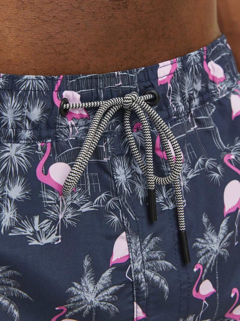 Fiji Patterned Swim Shorts Men Navy Blazer Jack & Jones