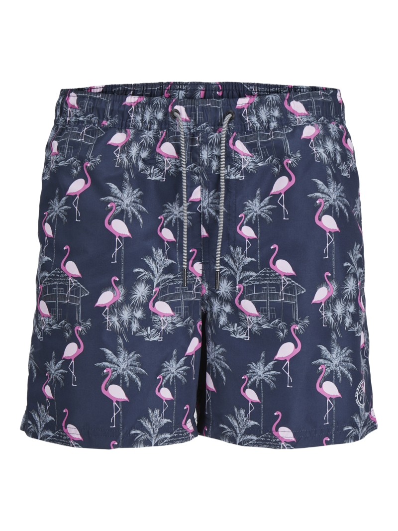 Fiji Patterned Swim Shorts Men Navy Blazer Jack & Jones