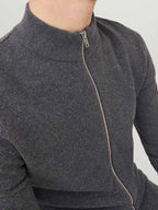 Hill Stickad Cardigan Herr Dark Grey Mel Jack & Jones