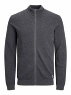 Hill Stickad Cardigan Herr Dark Grey Mel Jack & Jones