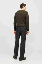 Hill Stickad Tröja Herr Olive Night Melange Jack & Jones