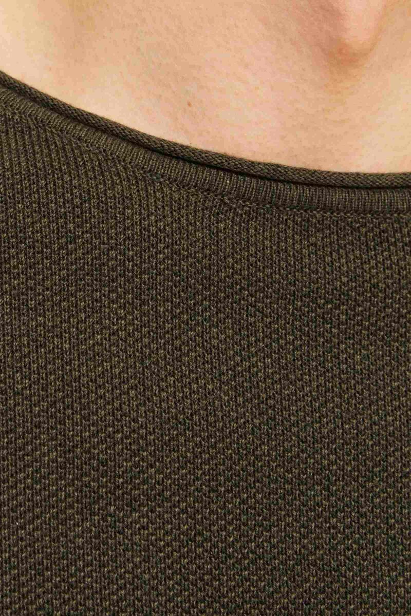 Hill Knitted Sweater Men Olive Night Melange Jack & Jones