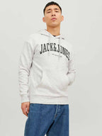 Jack & Jones Josh Hoodie Men White Mel