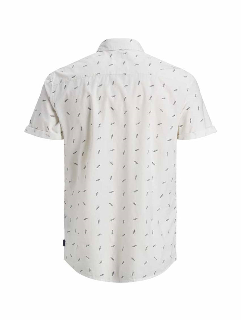 Luis Short-Sleeved Shirt Men Cloud Dancer - Jack & Jones