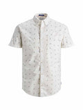Luis Short-Sleeved Shirt Men Cloud Dancer - Jack & Jones