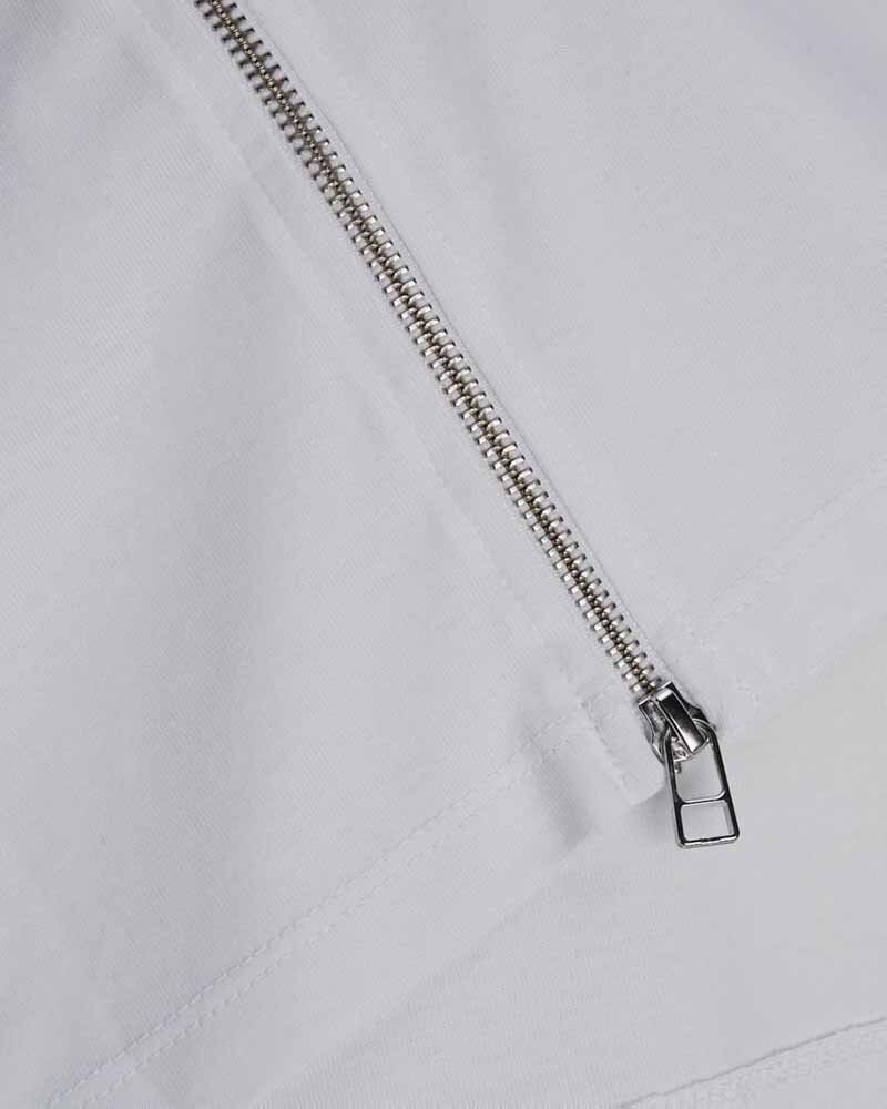 Madden Zip T-Shirt Men White - Jack & Jones