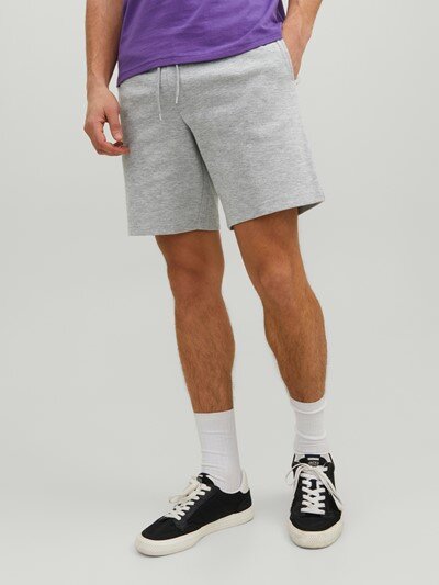 New Basic Collage Shorts Men Light Grey Melange Jack & Jones