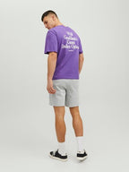 New Basic Collage Shorts Men Light Grey Melange Jack & Jones