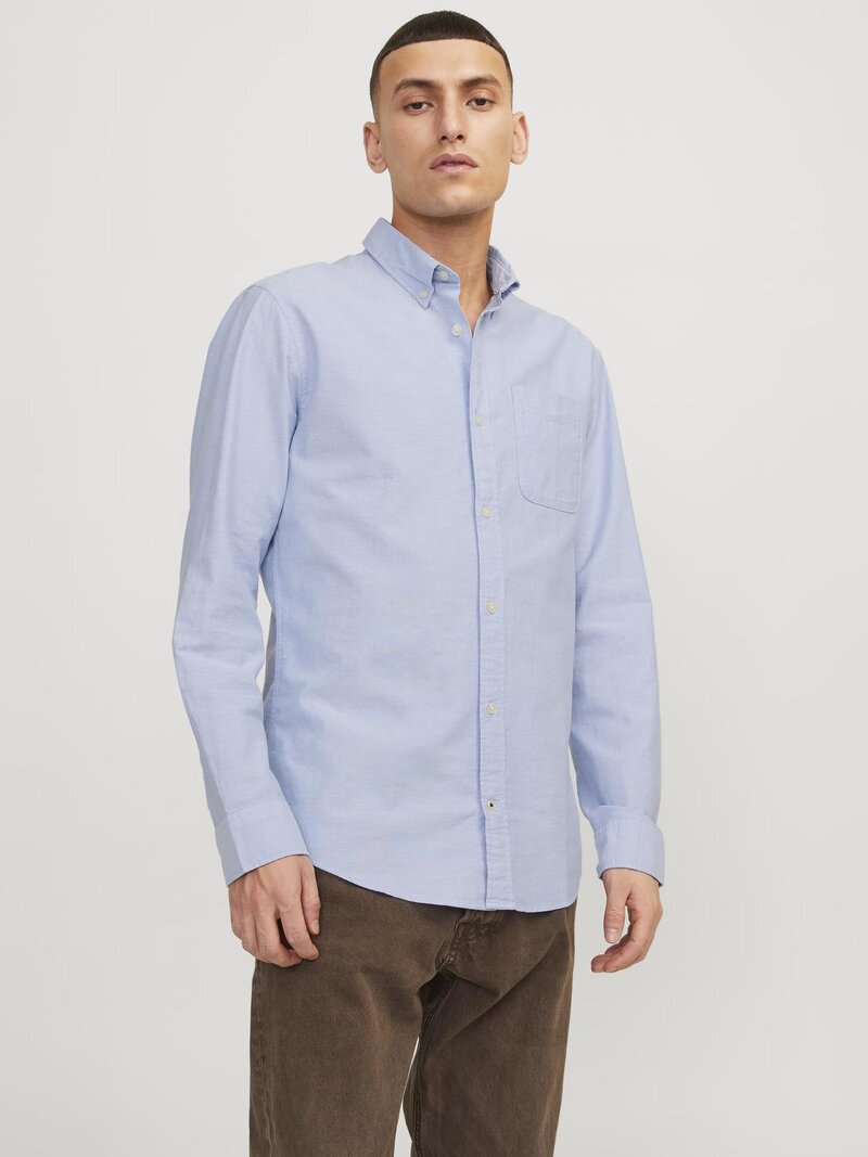 Oxford Skjorta Herr Cashmere Blue Jack & Jones