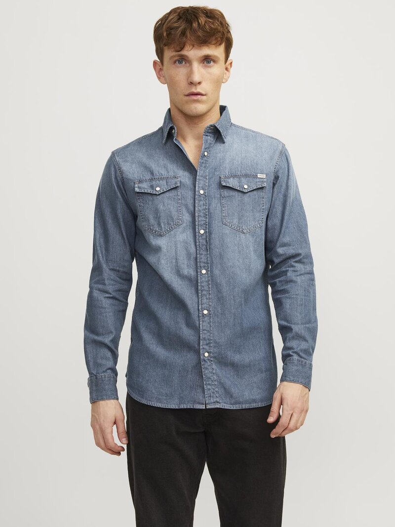 Sheridan Shirt Men's Medium Blue Denim Jack & Jones