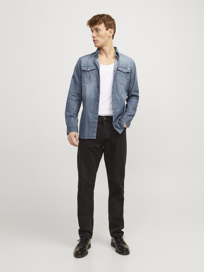 Sheridan Shirt Men's Medium Blue Denim Jack & Jones
