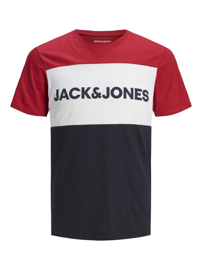 Lego Blocking T-shirt Men Tango Red Jack & Jones