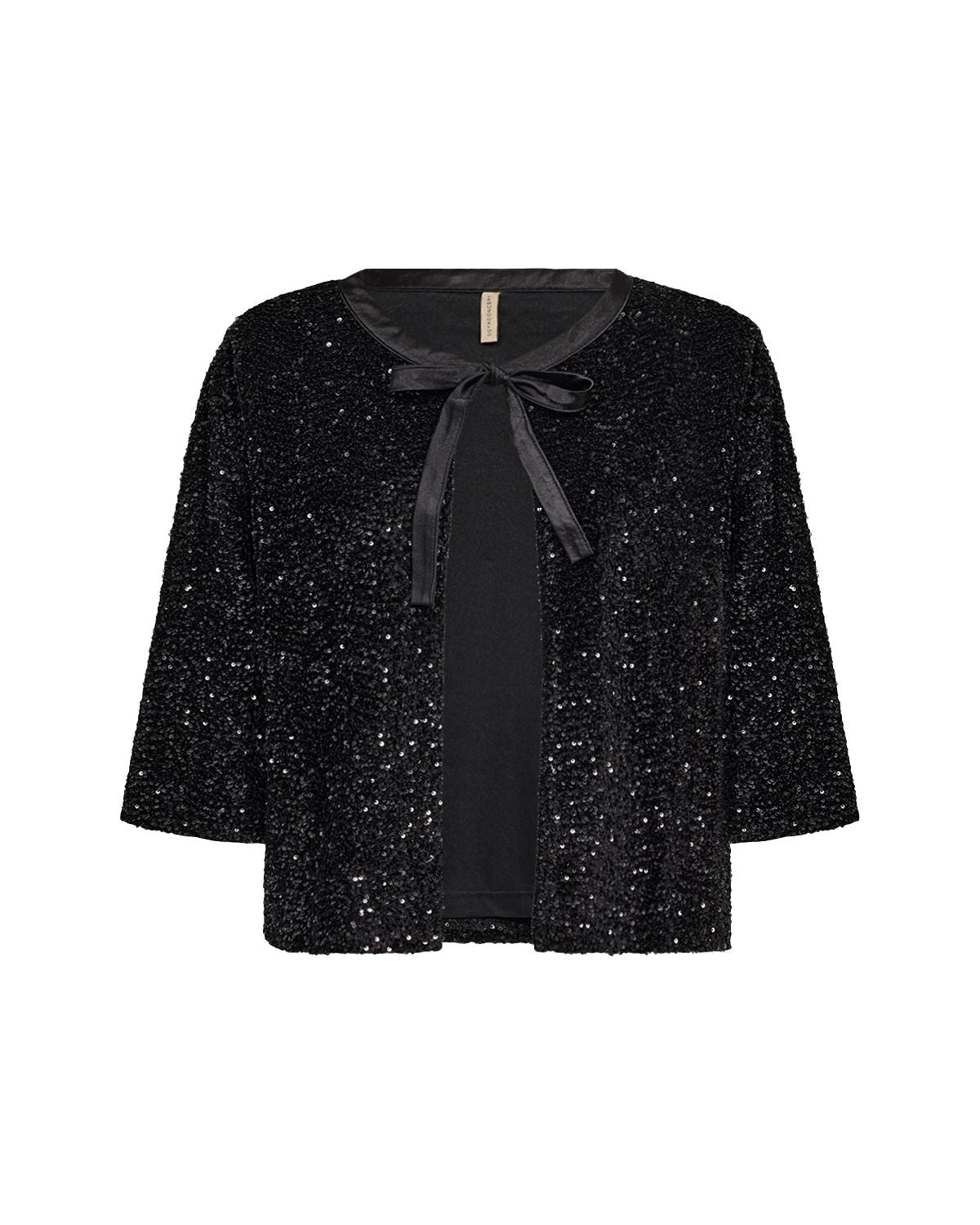 Jasleen 3 Paljettkofta Svart Black | Smilebutiken - Soyaconcept
