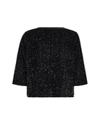Jasleen 3 Paljettkofta Svart Black | Smilebutiken - Soyaconcept