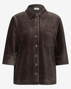 Jersey Manchester Skjorta Dam Brun Truffle Brown | Smilebutiken - Cecil