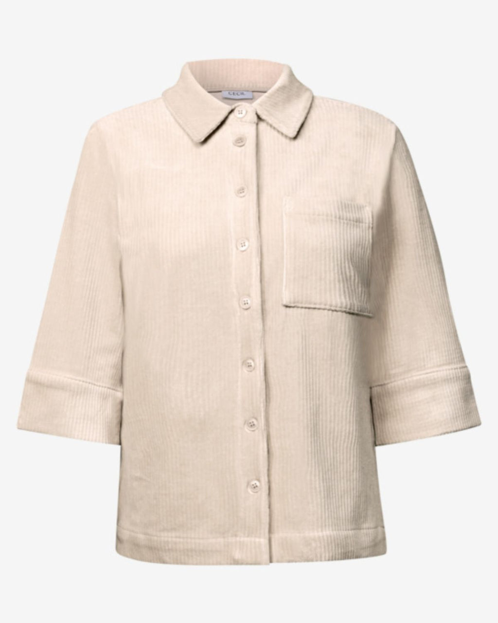 Jersey Manchester Skjorta Dam Vaniljvit Teddy Vanilla White | Smilebutiken - Cecil